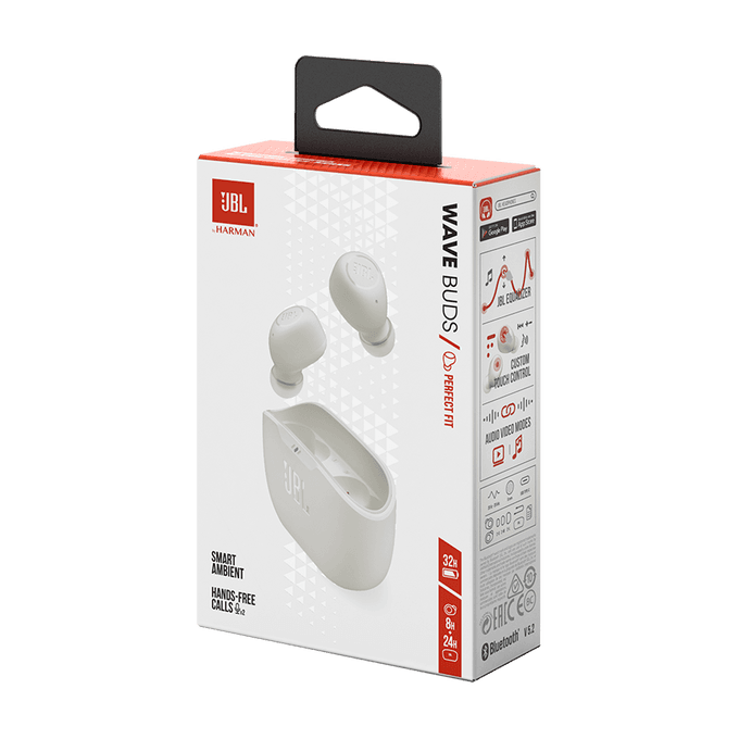 JBL Wave Buds-White