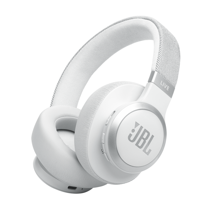 JBL Live 770NC Noise Cancelling Headphones-White