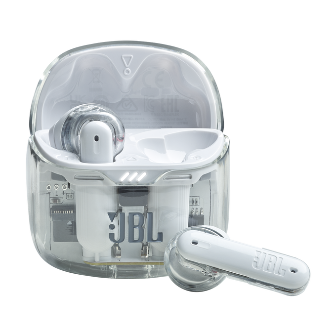 JBL Tune Flex Ghost Edition Earbuds-White