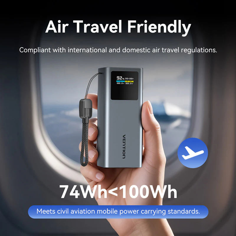 Vention 20000mAh Power Bank 100W Laptop Powerbank