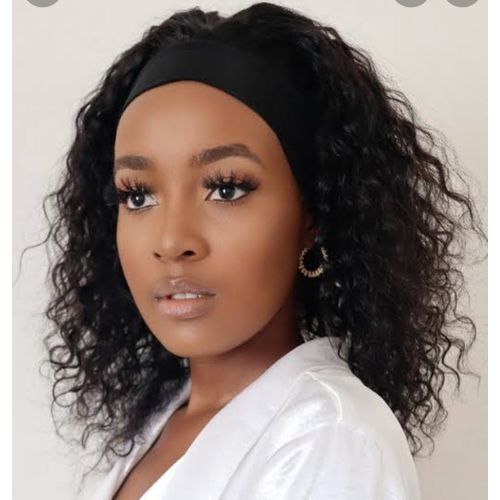 14" Brazilian Curly Headband Wig +Free Gift Inside!
