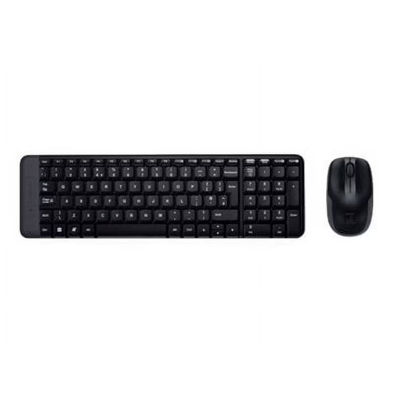 Logitech MK220 Wireless Keyboard & Mouse Combo - Black
