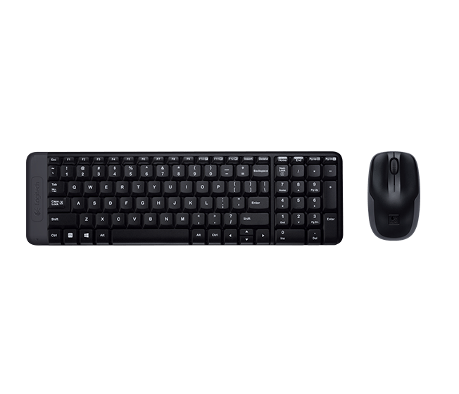 Logitech MK220 Wireless Keyboard & Mouse Combo - Black