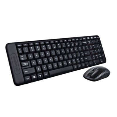 Logitech MK220 Wireless Keyboard & Mouse Combo - Black