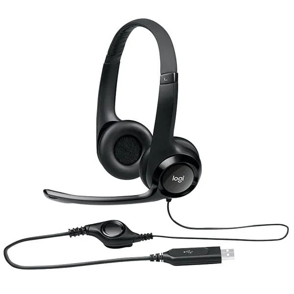 Logitech H390 USB Headset with Noise-Cancelling Microphone