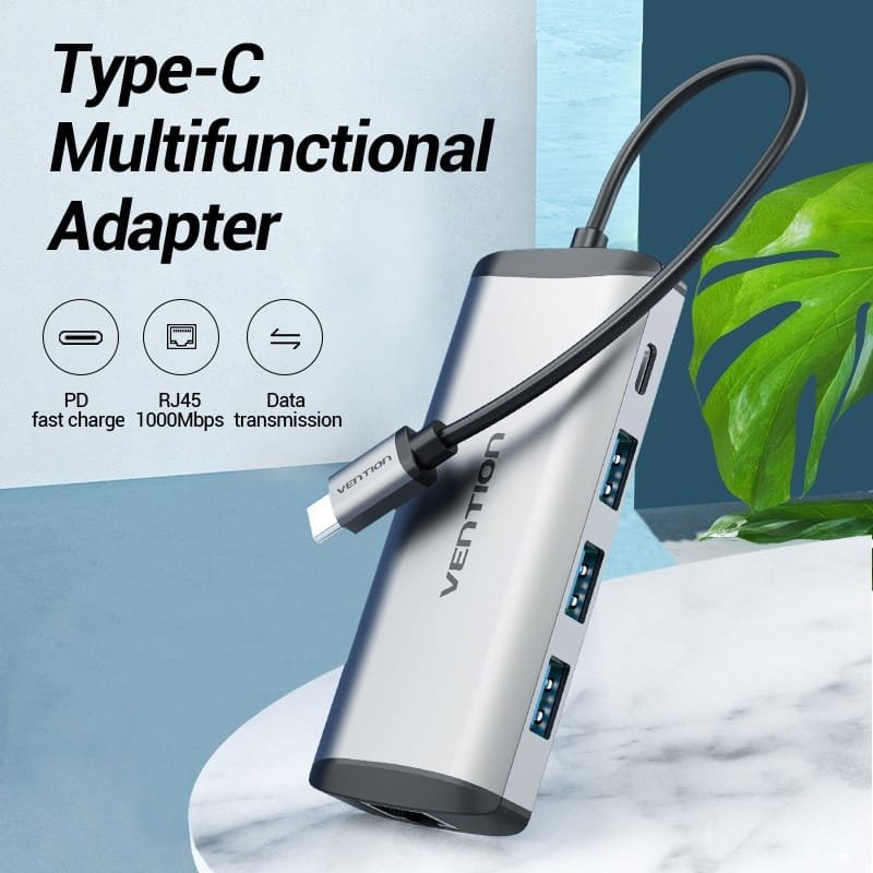 Vention TGDHB Type-C (5 in 1) to USB3.0 * 3/ Docking Station