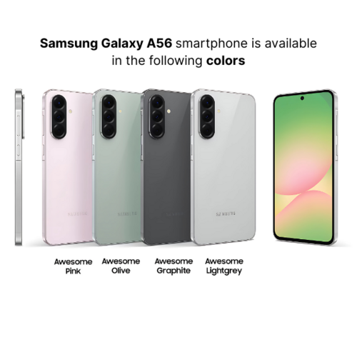 Samsung Galaxy A56 5G, 8GB RAM, 256GB Storage, Dual SIM