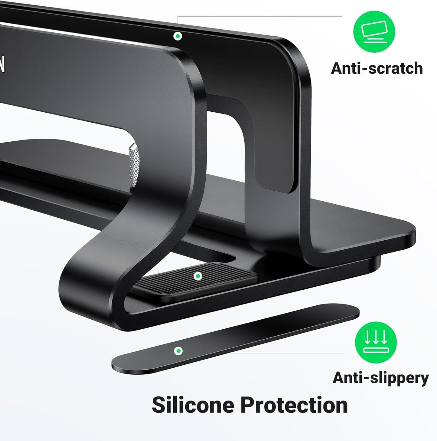 UGREEN Adjustable Width Vertical Laptop Stand