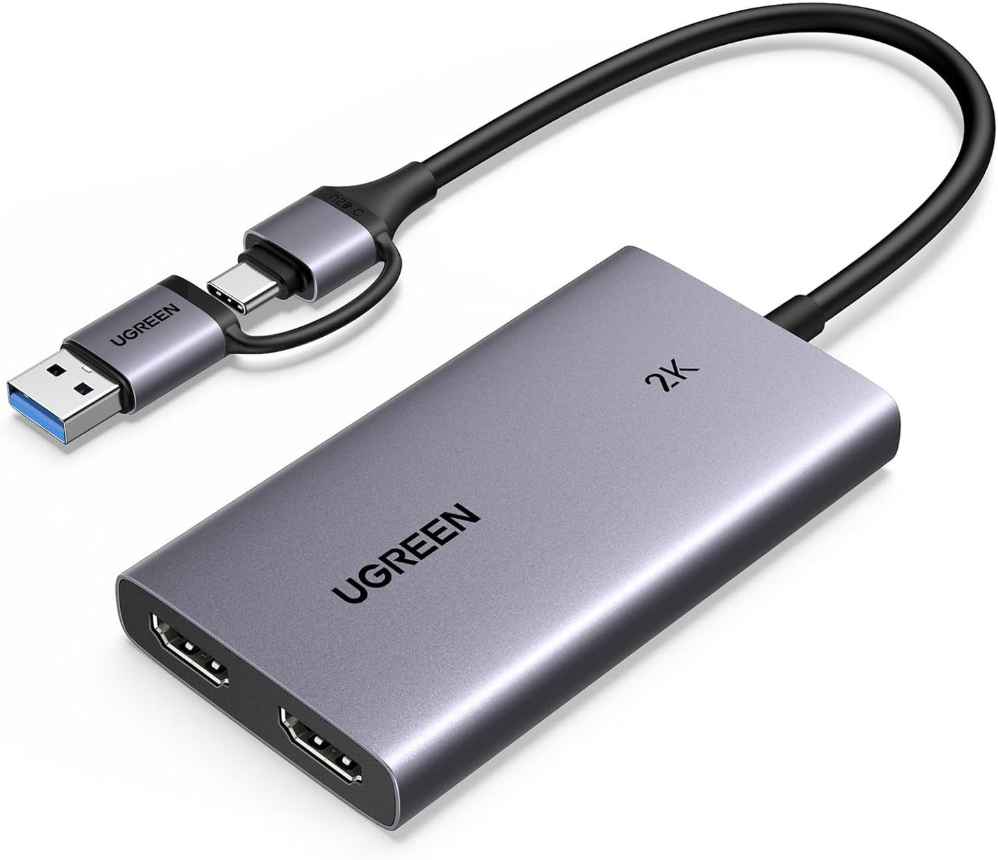 UGREEN 4K@30Hz HDMI Capture Card HDMI to USB 3.0 HDMI Loop Out Video Capture Card for Streaming