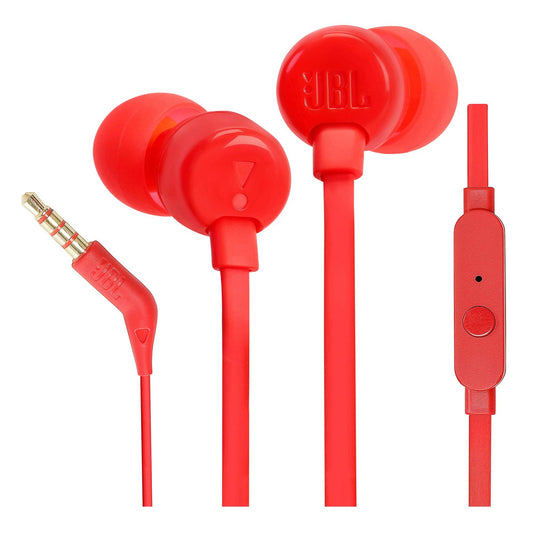 JBL Tune 110 Bluetooth Earphones-Red
