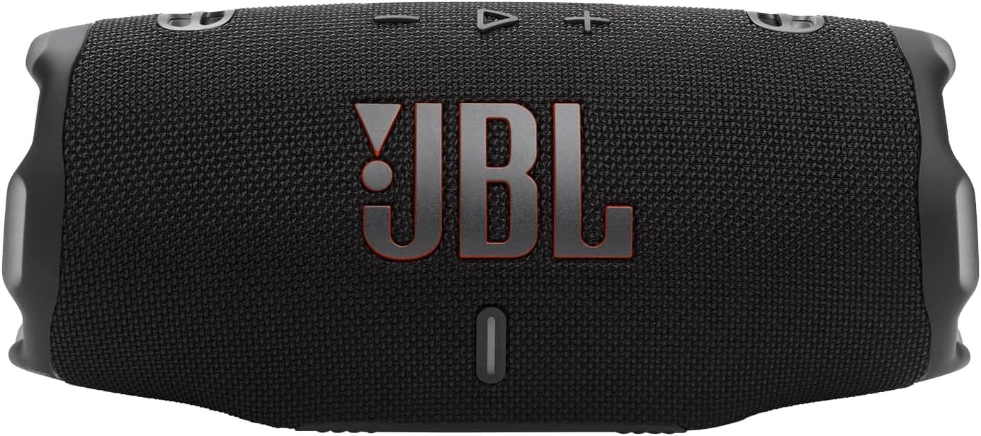 JBL Charge 6 – Portable Waterproof Bluetooth Speaker with Power Bank & Auracast, 28H Playtime With Fast Charging – Black.