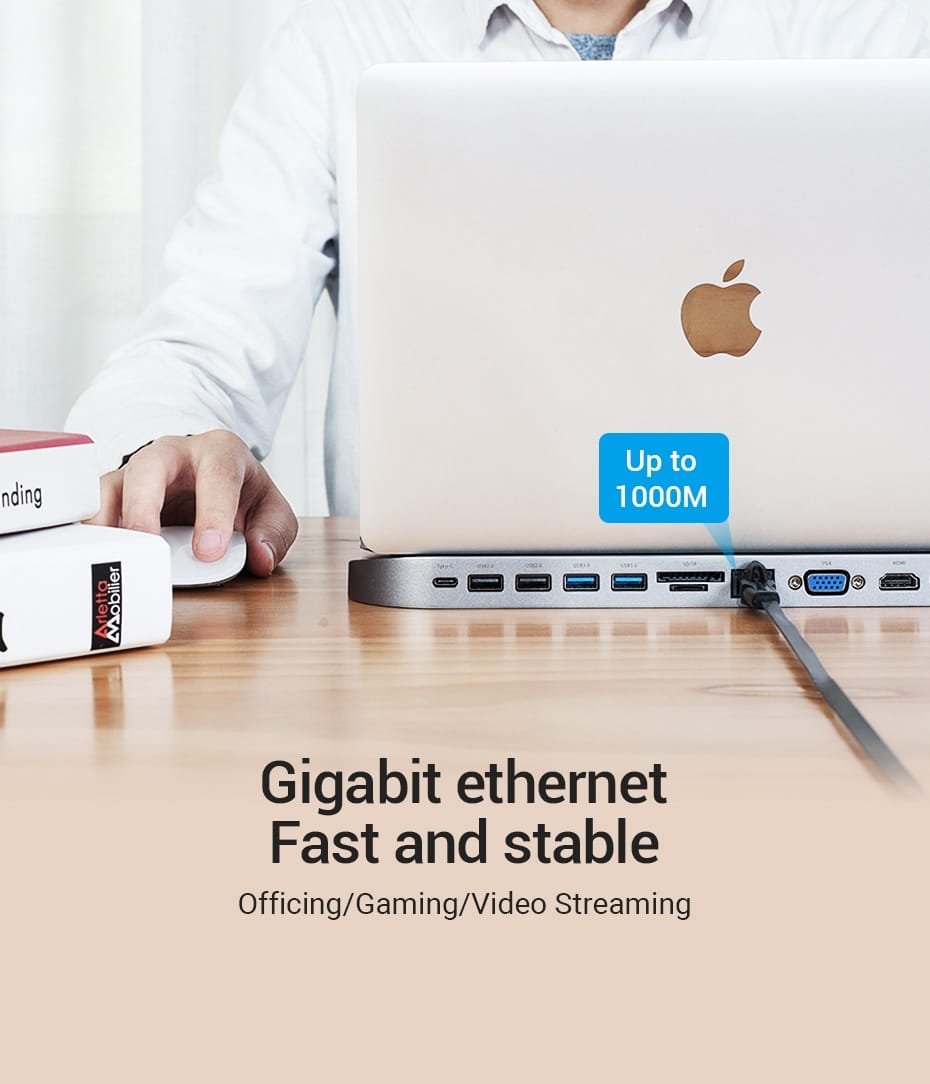 Vention THEBC Multi-Function 12 in 1 Docking Station (Black)