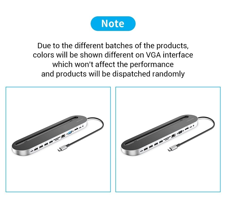 Vention THEBC Multi-Function 12 in 1 Docking Station (Black)