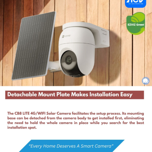 EZVIZ CB8 LITE 4G-WIFI Solar Camera
