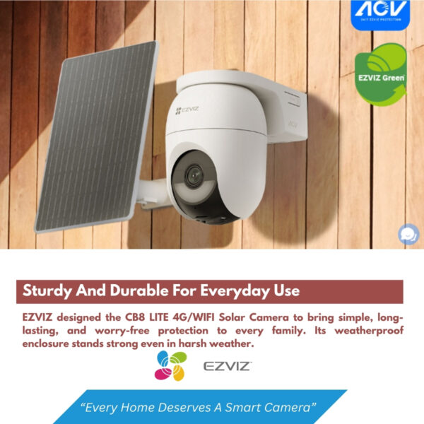 EZVIZ CB8 LITE 4G-WIFI Solar Camera