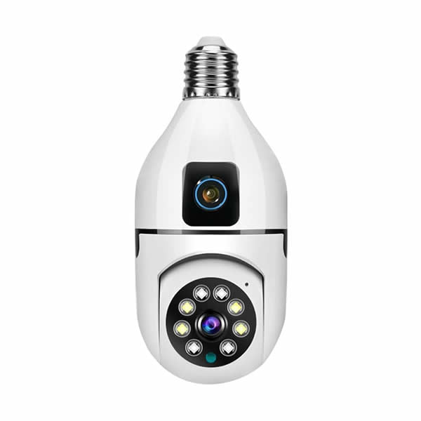 Double Lens PTZ Bulb WiFi Camera – DPTZBW03