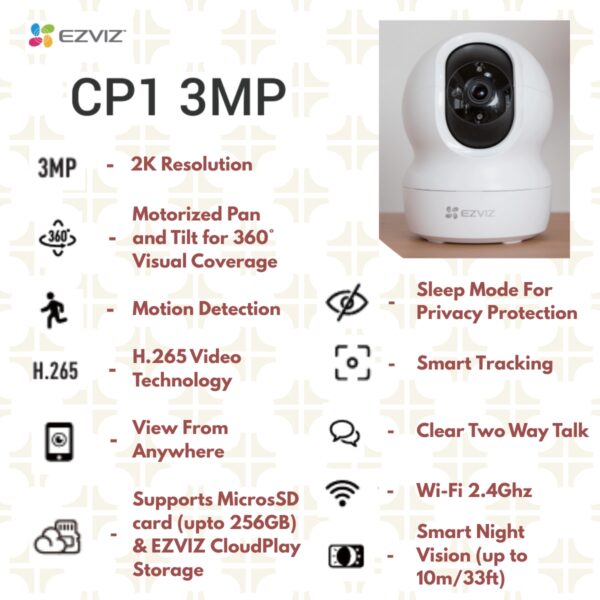 EZVIZ CP1 Pro Smart Security WiFi Home Camera