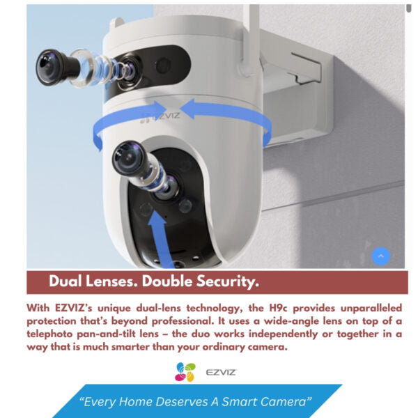 EZVIZ H9c DUAL 2K OUTDOOR WIFI CAMERA