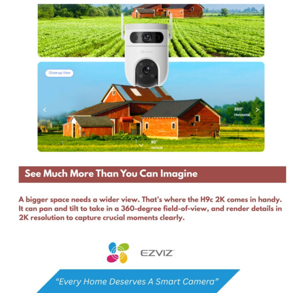 EZVIZ H9c DUAL 2K OUTDOOR WIFI CAMERA