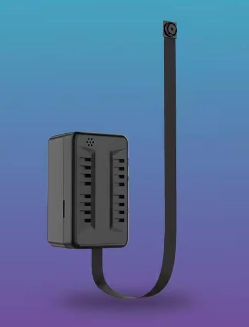 Flat Lens Micro Cable WiFi Camera With Battery – 240° Wide Angle