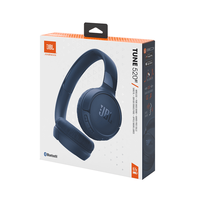 JBL Tune 520BT Bluetooth Headset-Blue