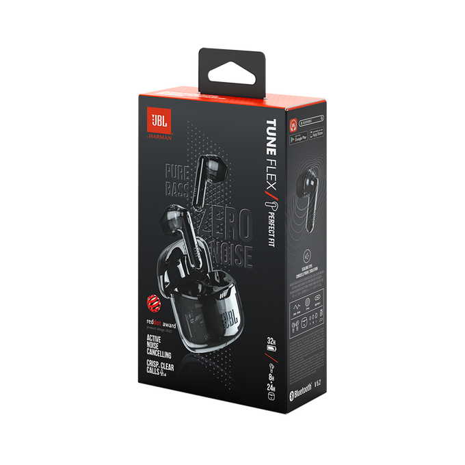 JBL Tune Flex Ghost Edition Earbuds-Black