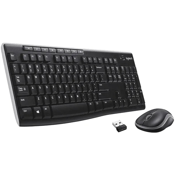 Logitech MK270  Wireless Keyboard & Mouse Combo - Black