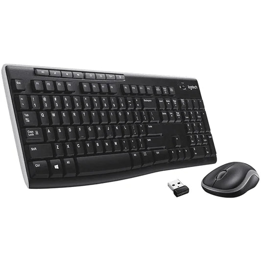 Logitech MK270  Wireless Keyboard & Mouse Combo - Black