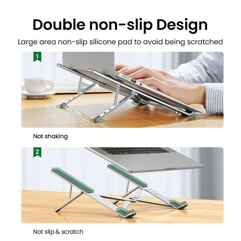 UGREEN Adjustable Multi-Functional Laptop, Tablet, Phone and Book Aluminum Stand (LP451-90312)