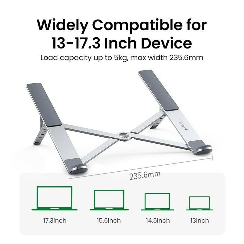 UGREEN Adjustable Multi-Functional Laptop, Tablet, Phone and Book Aluminum Stand (LP451-90312)