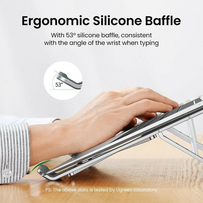 UGREEN Adjustable Multi-Functional Laptop, Tablet, Phone and Book Aluminum Stand (LP451-90312)