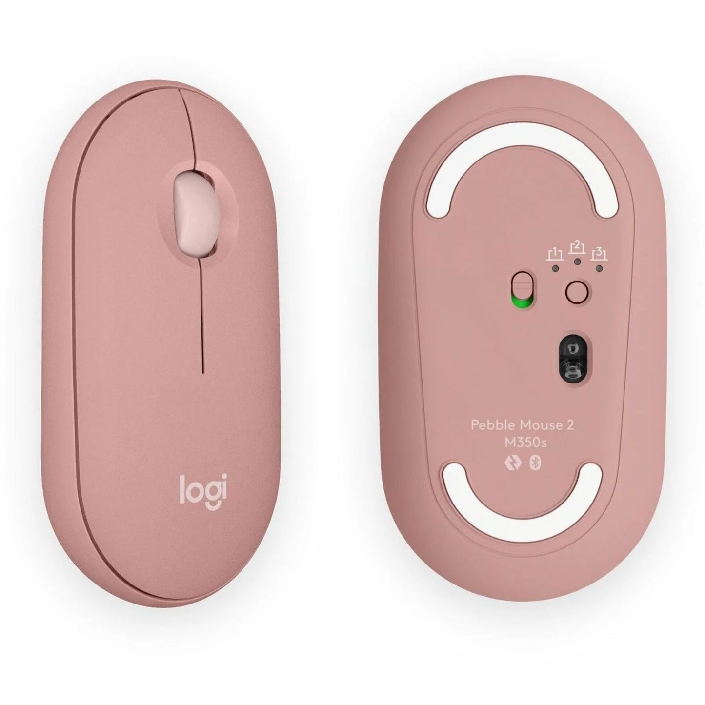 Logitech M350S Pebble 2 Bluetooth Mouse - Tonal Rose (Dongless)