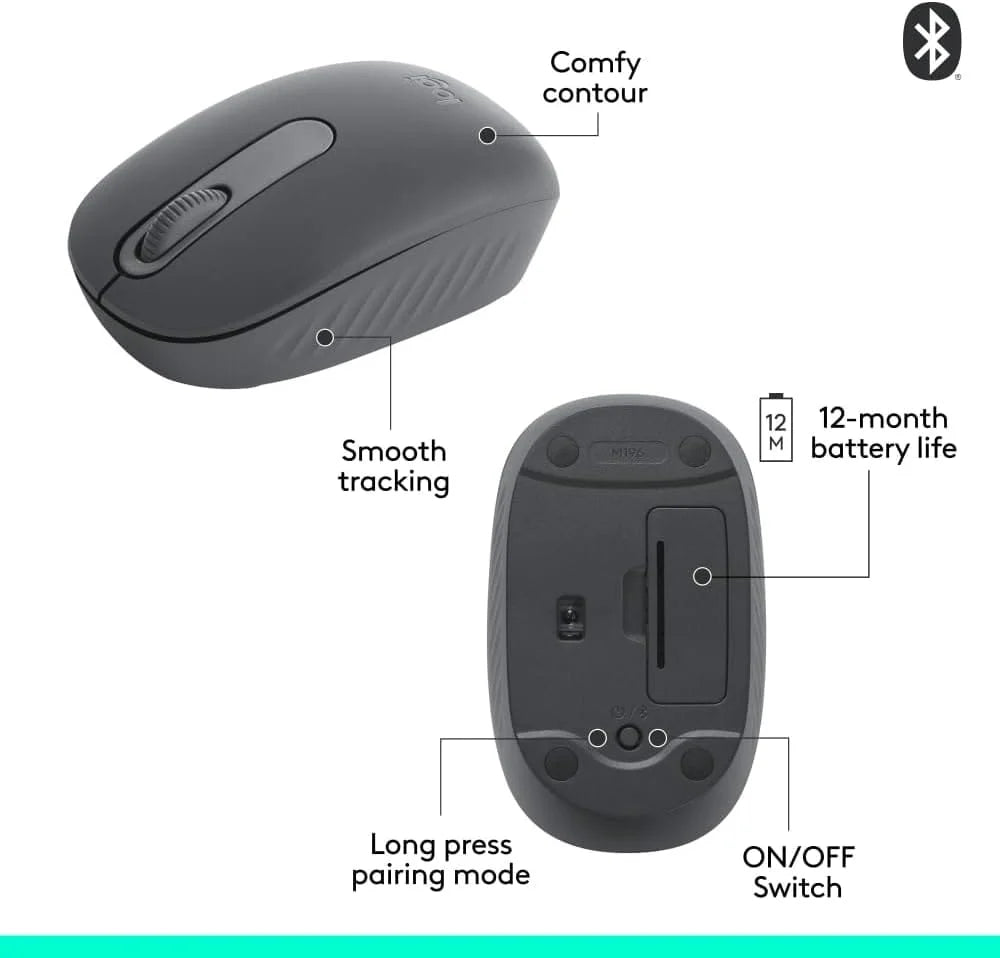 Logitech M196 Bluetooth Mouse - Graphite