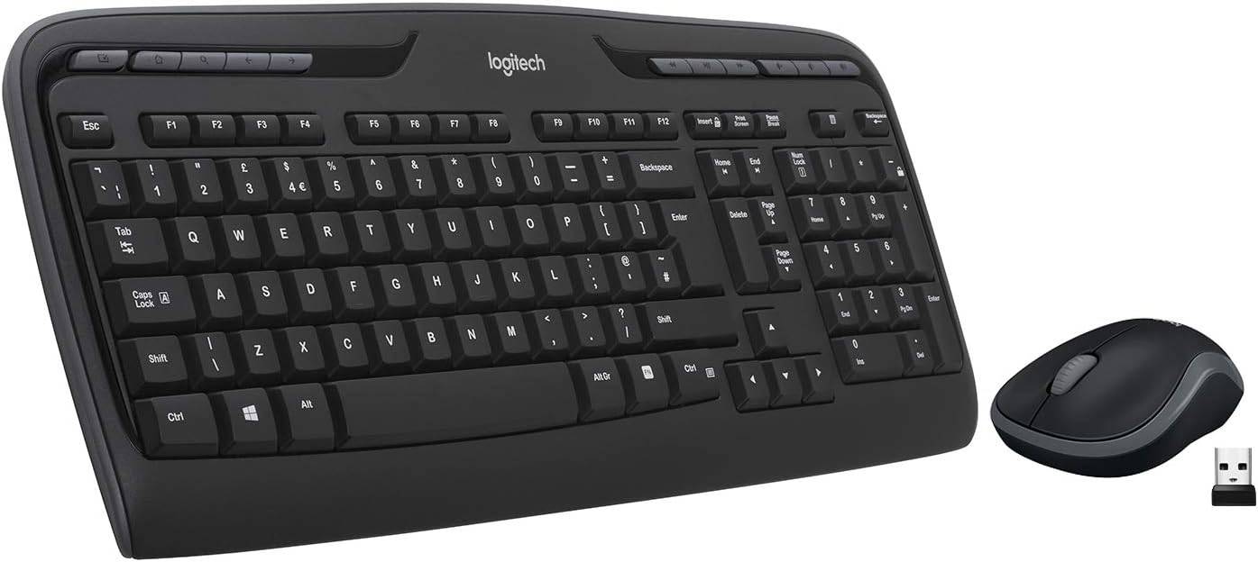 Logitech MK330 Wireless Keyboard & Mouse Combo - Black