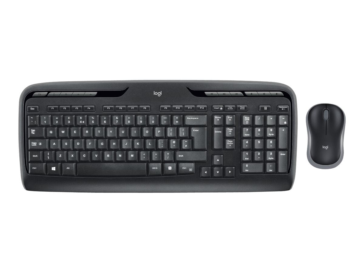 Logitech MK330 Wireless Keyboard & Mouse Combo - Black