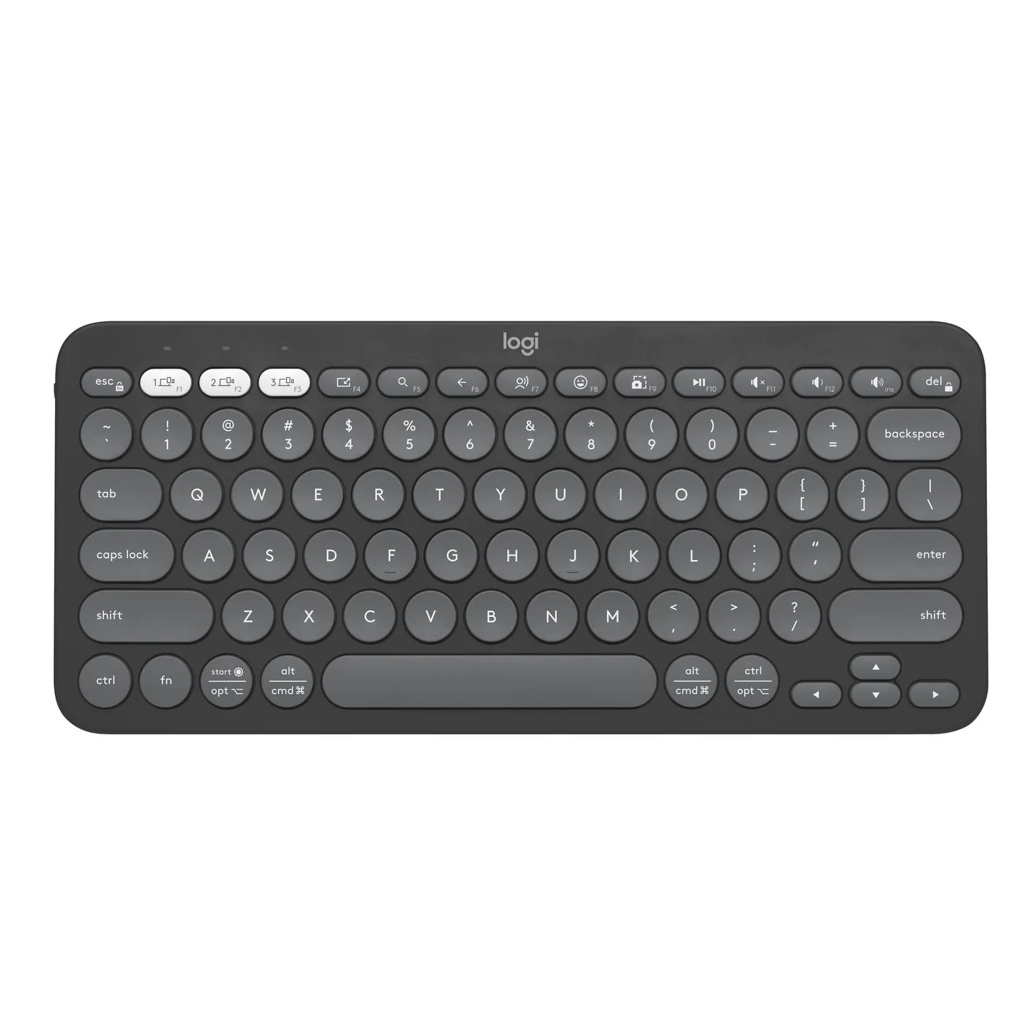 Logitech K380S Multi-Device Bluetooth Keyboard - Tonal Graphite