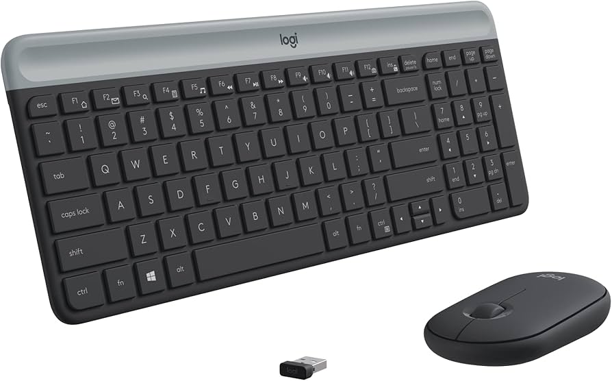 Logitech MK470 Slim Wireless Keyboard and Mouse Combo - Graphite