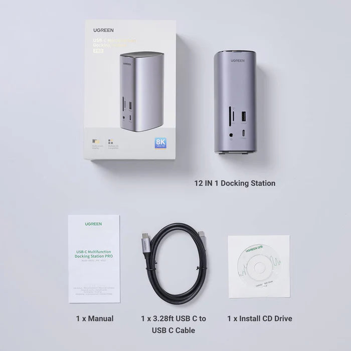UGREEN Revodok Pro 312 12-in-1 4k HDMI Universal Docking Station CM681 90325