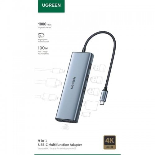 UGREEN 15600 9-in-1 USB C Multifunctional Docking Station